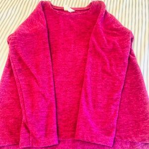 Girls NWOT Pink fleece top.  Crazy 8